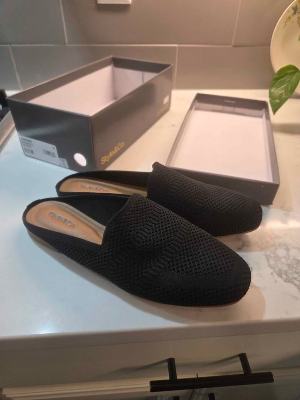 Style & Co. Slip on womens mules new size 9.5